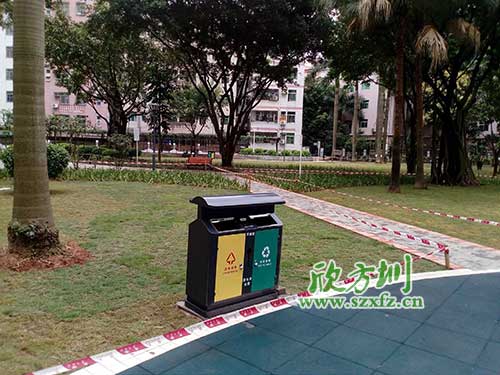 韶關(guān)機(jī)關(guān)鋼制垃圾桶，欣方圳量身定做